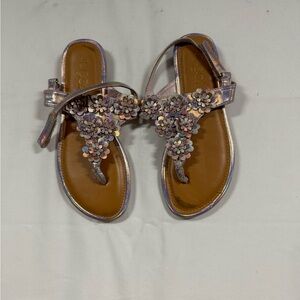 Elegant Floral Embellished Sandals